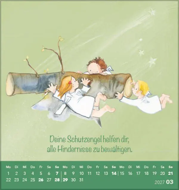 Bild: 9783819303142 | Deine Schutzengel 2027 | Verlag Korsch | Kalender | 13 S. | Deutsch