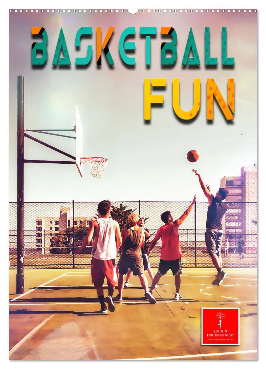 Cover: 9783516353242 | Basketball Fun (Wandkalender 2026 DIN A2 hoch), CALVENDO...