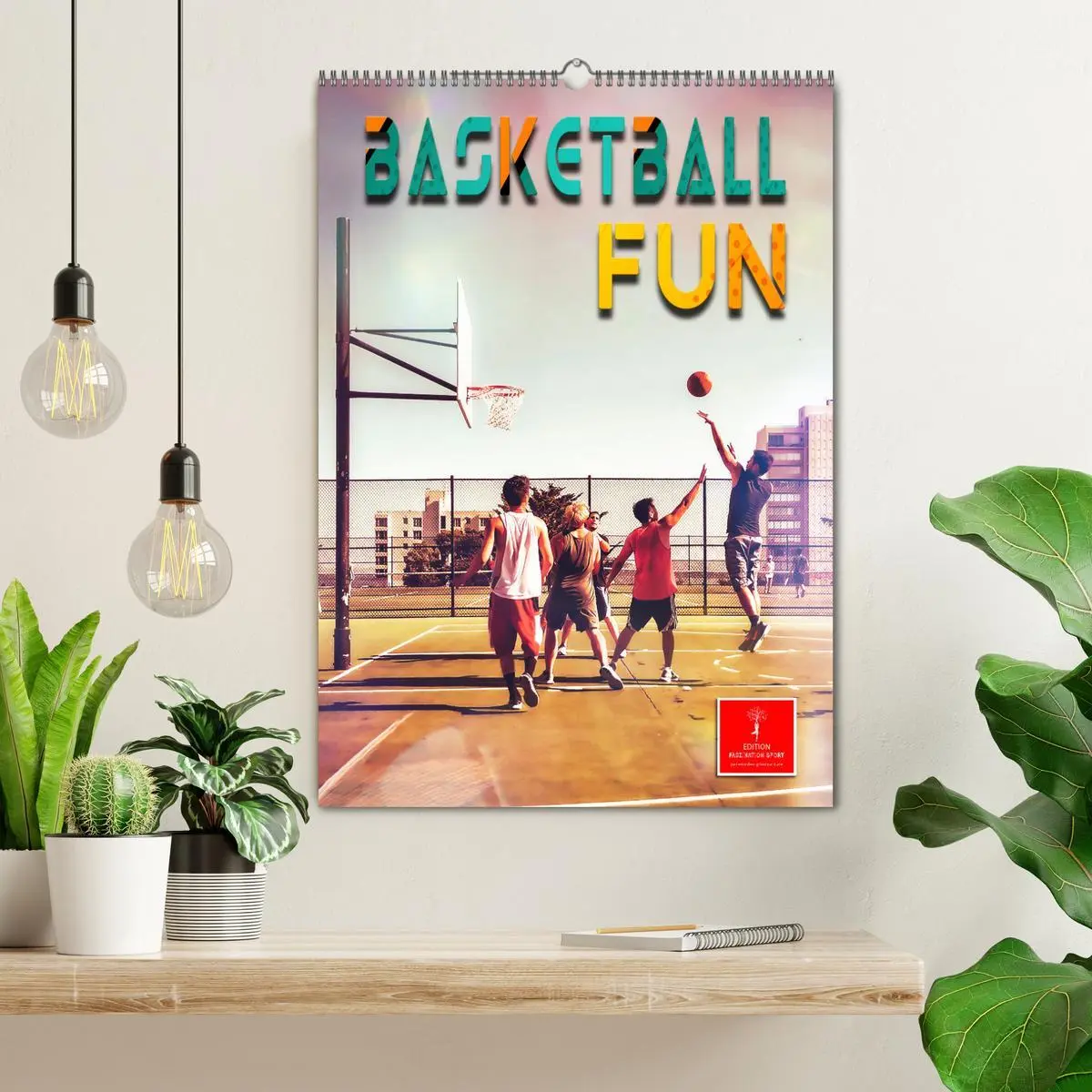 Bild: 9783516353242 | Basketball Fun (Wandkalender 2026 DIN A2 hoch), CALVENDO...