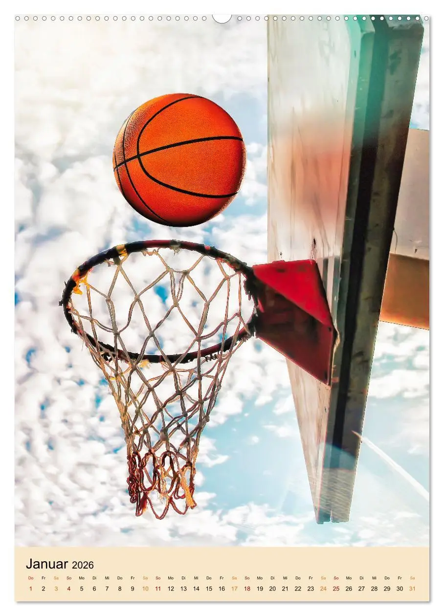 Bild: 9783516353242 | Basketball Fun (Wandkalender 2026 DIN A2 hoch), CALVENDO...