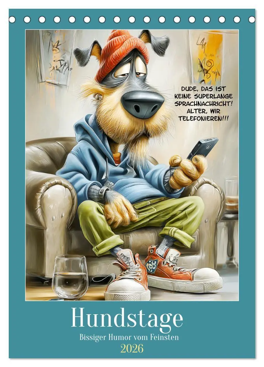 Cover: 9783516733242 | Hundstage. Bissiger Humor vom Feinsten (Tischkalender 2026 DIN A5...
