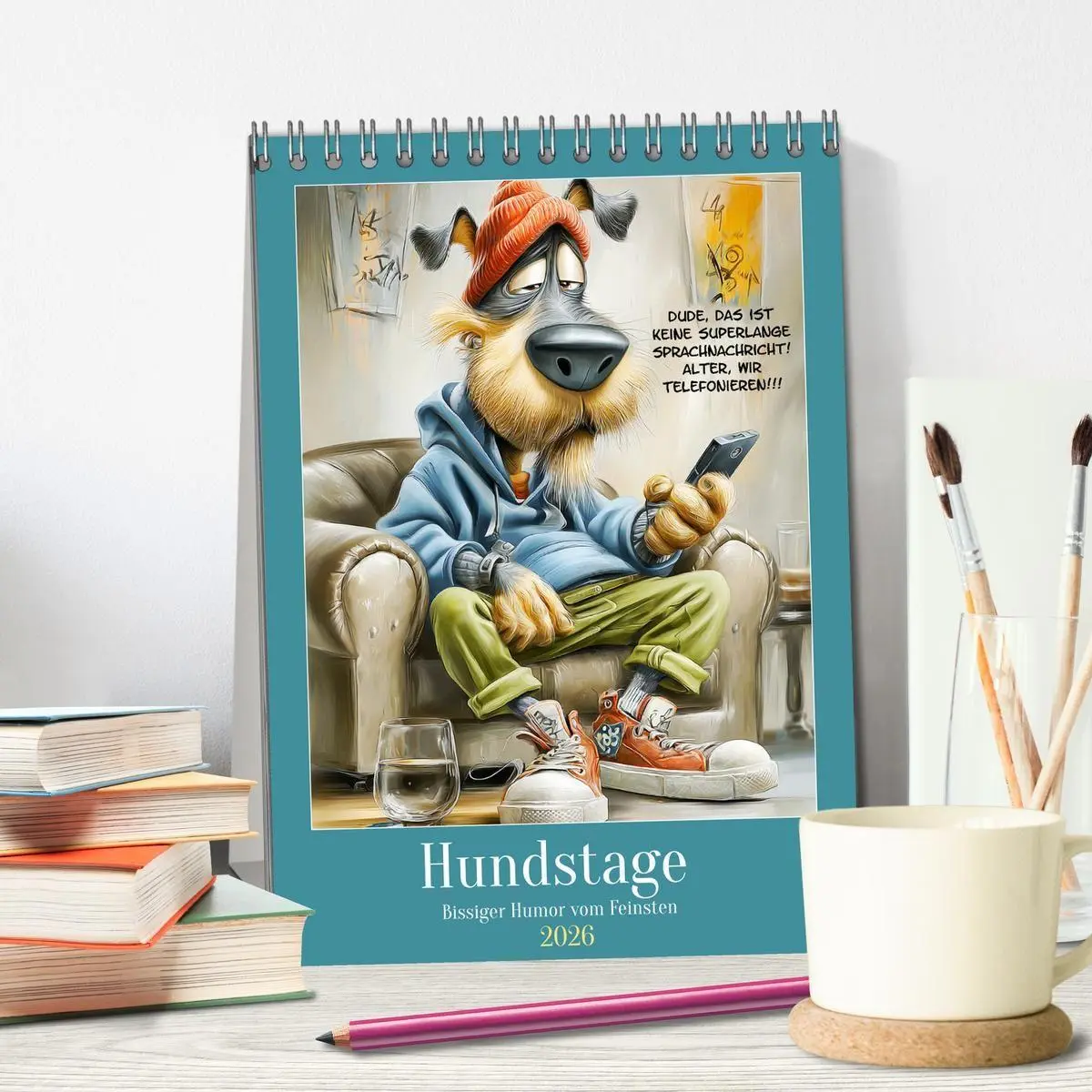 Bild: 9783516733242 | Hundstage. Bissiger Humor vom Feinsten (Tischkalender 2026 DIN A5...