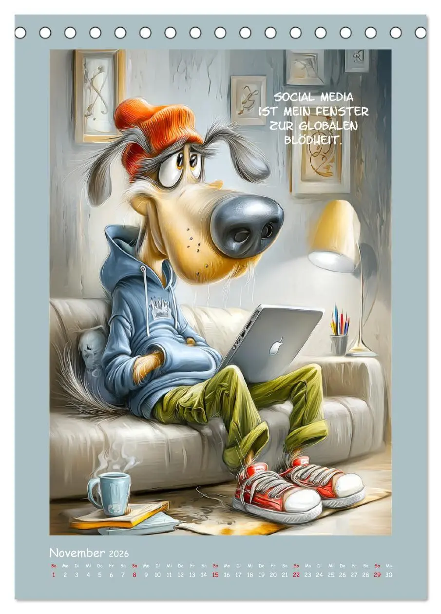 Bild: 9783516733242 | Hundstage. Bissiger Humor vom Feinsten (Tischkalender 2026 DIN A5...