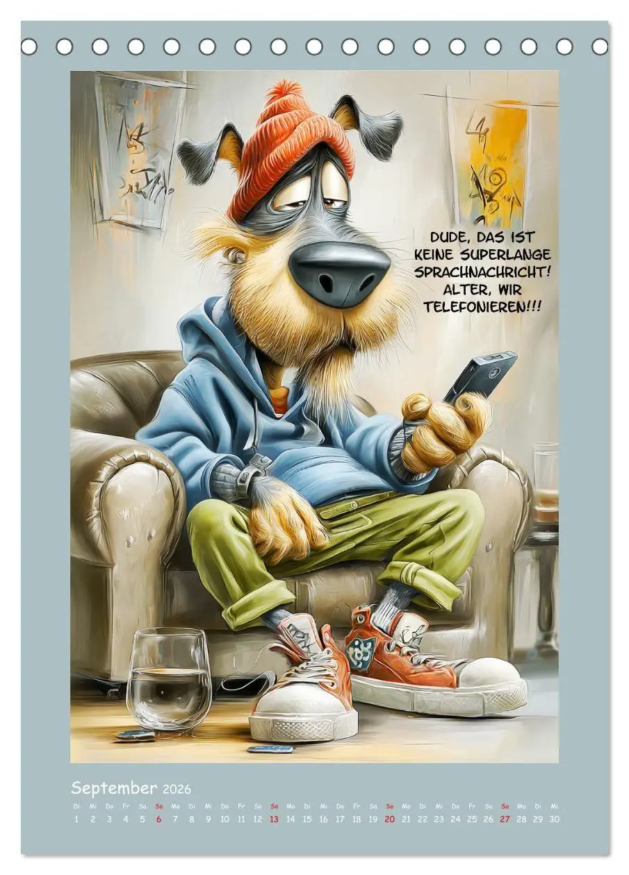 Bild: 9783516733242 | Hundstage. Bissiger Humor vom Feinsten (Tischkalender 2026 DIN A5...