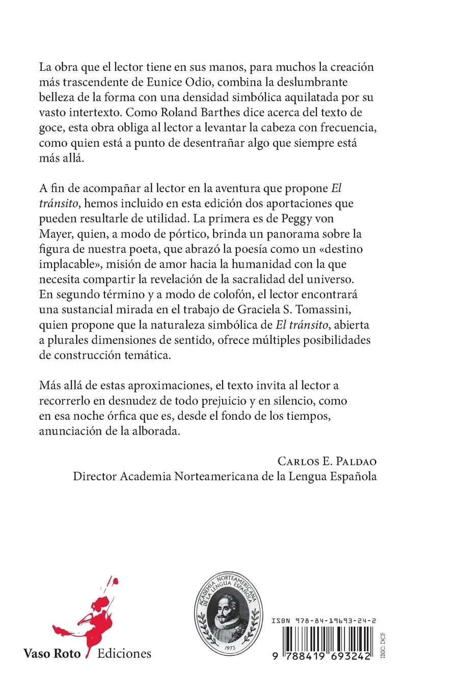 Rückseite: 9788419693242 | El tránsito de fuego | Eunice Odio | Taschenbuch | Spanisch | 2023