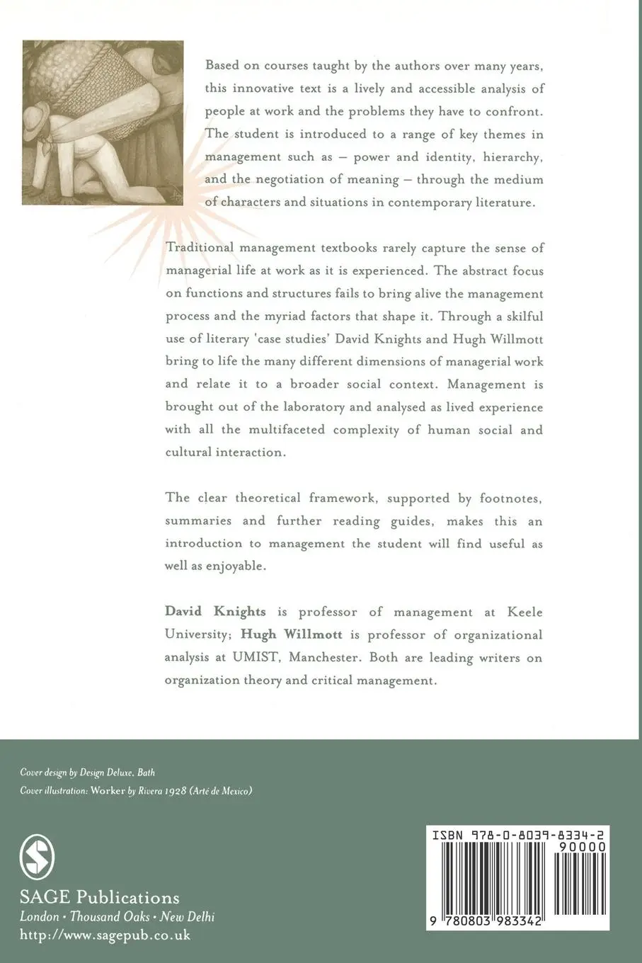 Rückseite: 9780803983342 | Management Lives | Power and Identity in Work Organizations | Buch