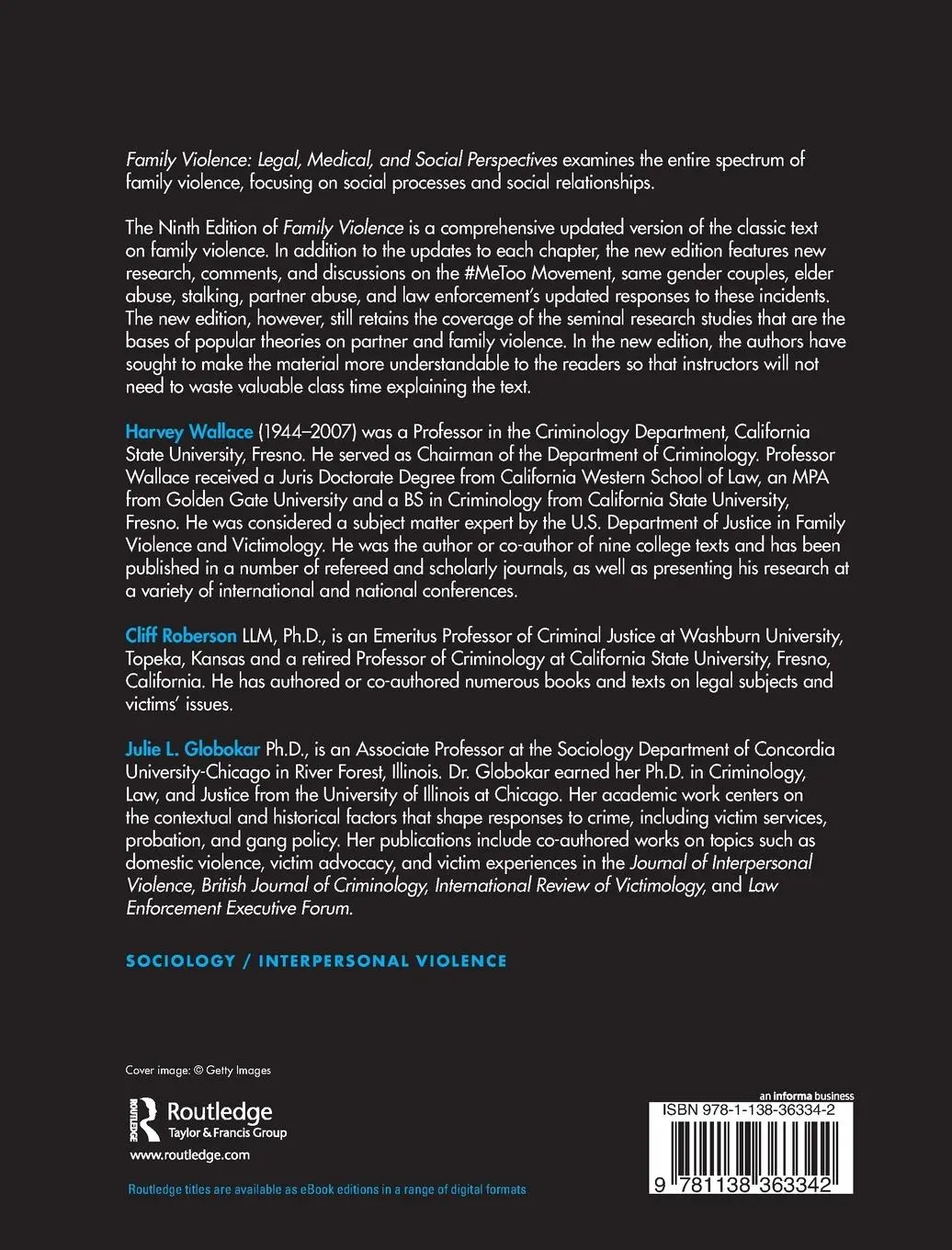 Rückseite: 9781138363342 | Family Violence | Legal, Medical, and Social Perspectives | Buch