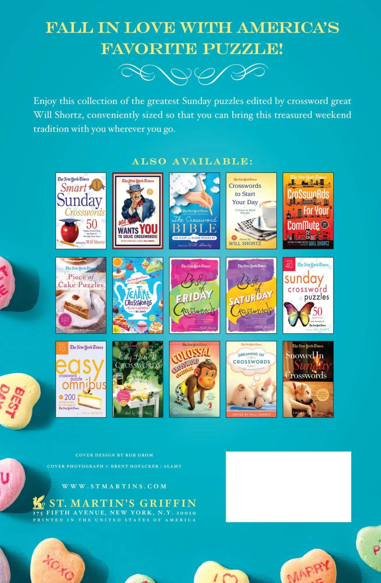 Rückseite: 9781250063342 | New York Times Sweetheart Sunday Crosswords | Will Shortz | Buch