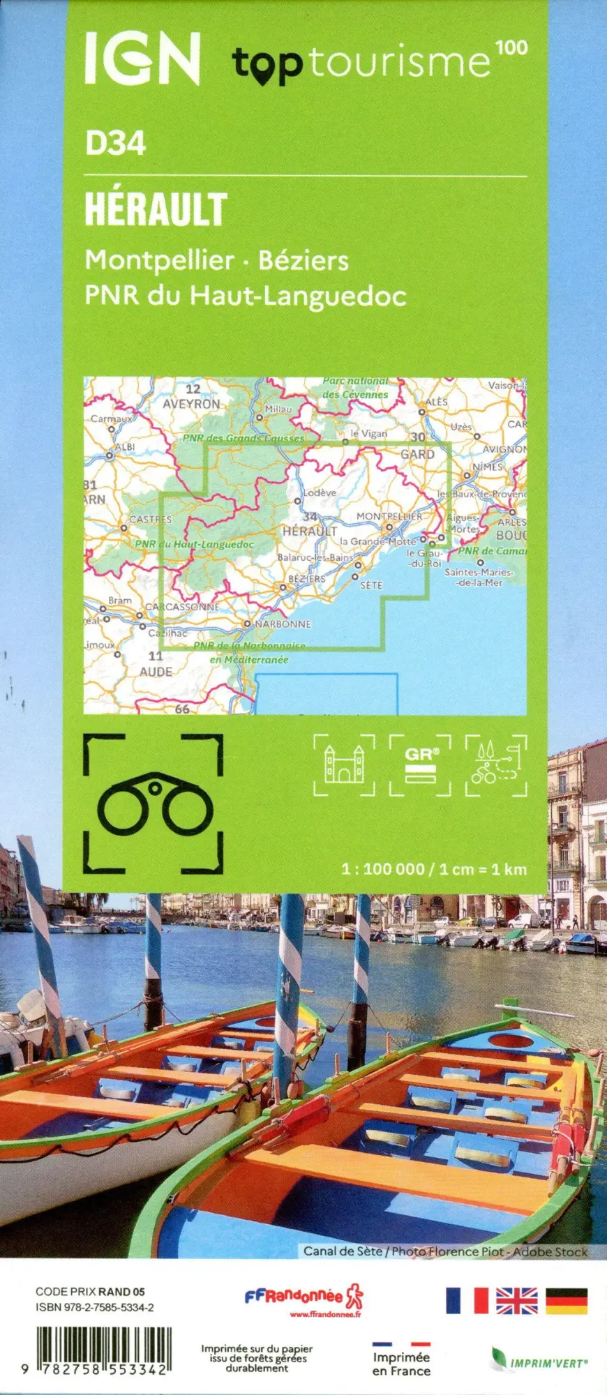Bild: 9782758553342 | 34 Hérault Montpellier | 1:100000 | (Land-)Karte | Französisch | 2024