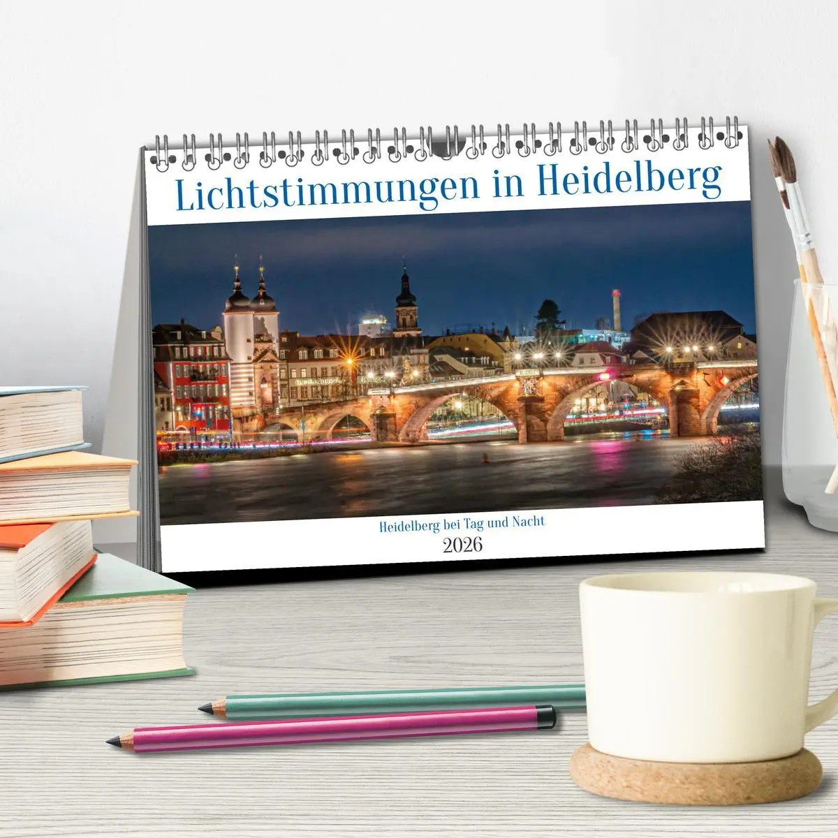 Bild: 9783457253342 | Lichtstimmungen in Heidelberg (Tischkalender 2026 DIN A5 quer),...