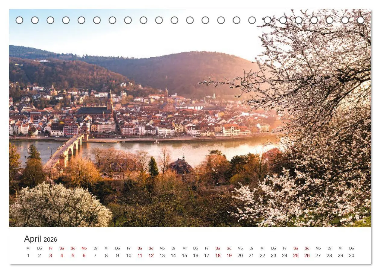 Bild: 9783457253342 | Lichtstimmungen in Heidelberg (Tischkalender 2026 DIN A5 quer),...