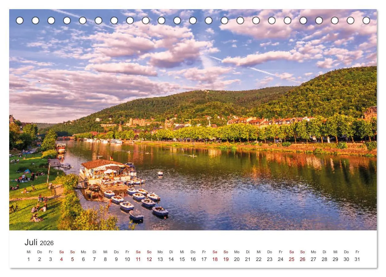 Bild: 9783457253342 | Lichtstimmungen in Heidelberg (Tischkalender 2026 DIN A5 quer),...