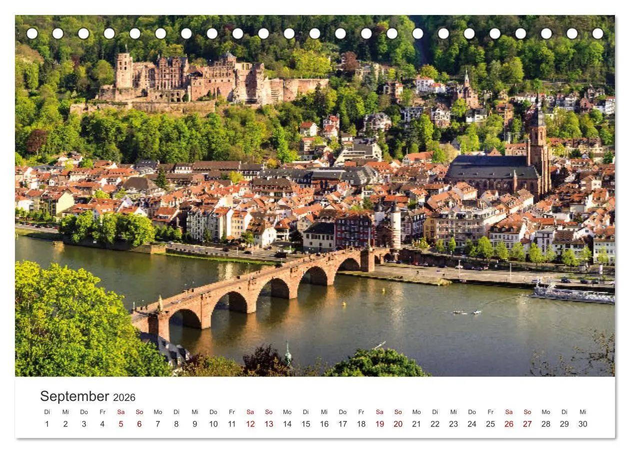 Bild: 9783457253342 | Lichtstimmungen in Heidelberg (Tischkalender 2026 DIN A5 quer),...