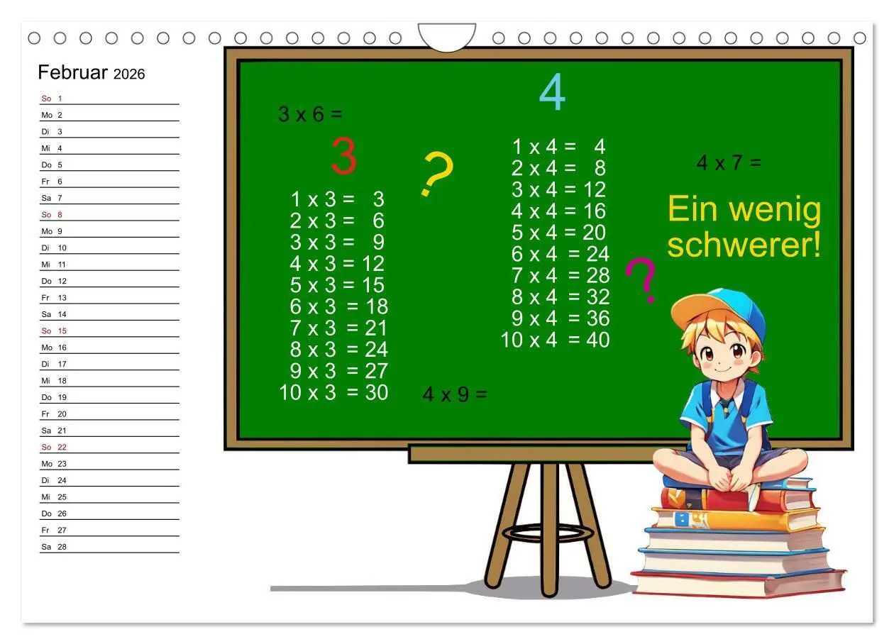 Bild: 9783457323342 | Mathematik für Grundschüler (Wandkalender 2026 DIN A4 quer),...
