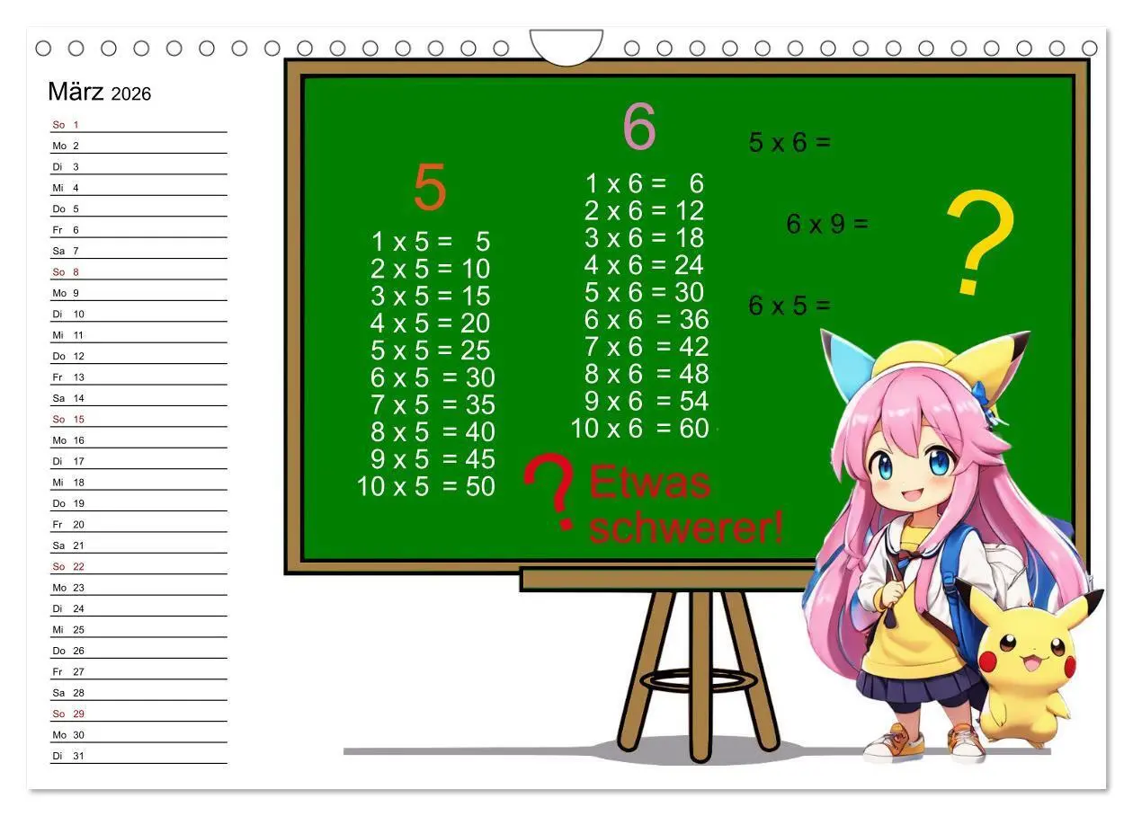 Bild: 9783457323342 | Mathematik für Grundschüler (Wandkalender 2026 DIN A4 quer),...