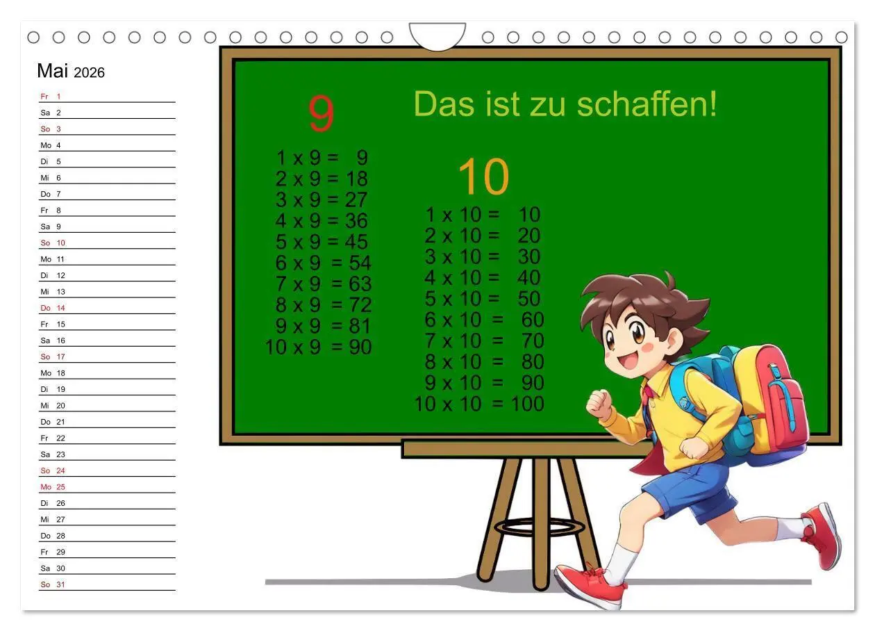 Bild: 9783457323342 | Mathematik für Grundschüler (Wandkalender 2026 DIN A4 quer),...