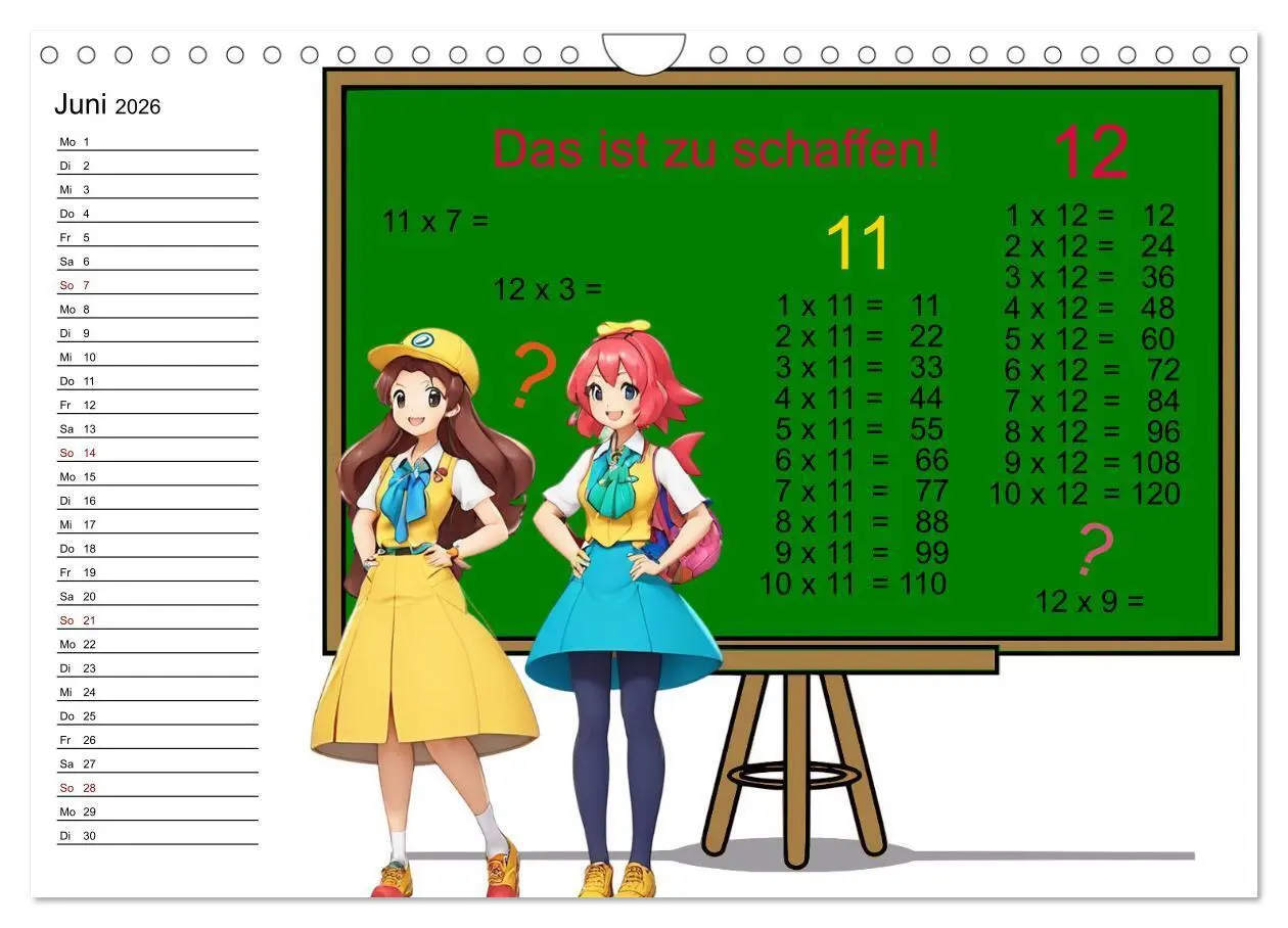 Bild: 9783457323342 | Mathematik für Grundschüler (Wandkalender 2026 DIN A4 quer),...