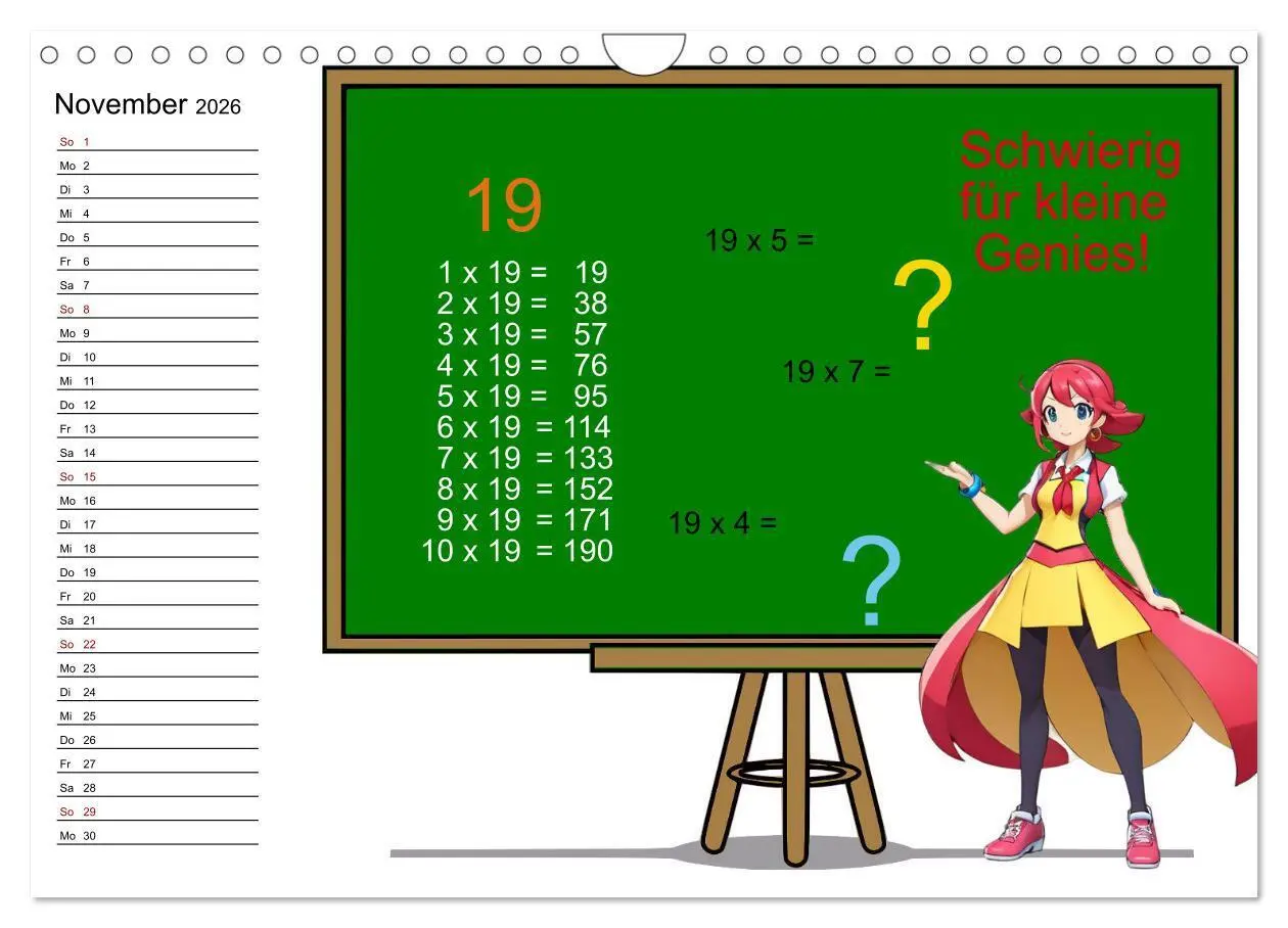 Bild: 9783457323342 | Mathematik für Grundschüler (Wandkalender 2026 DIN A4 quer),...