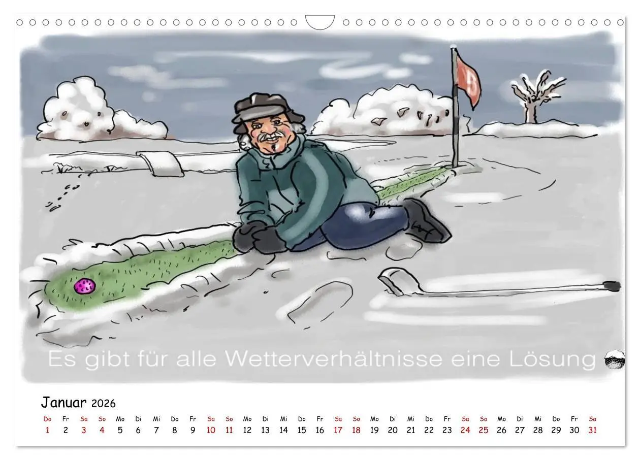 Bild: 9783457873342 | Golfkalender für Anfänger und alle die Spaß am Golfen haben...