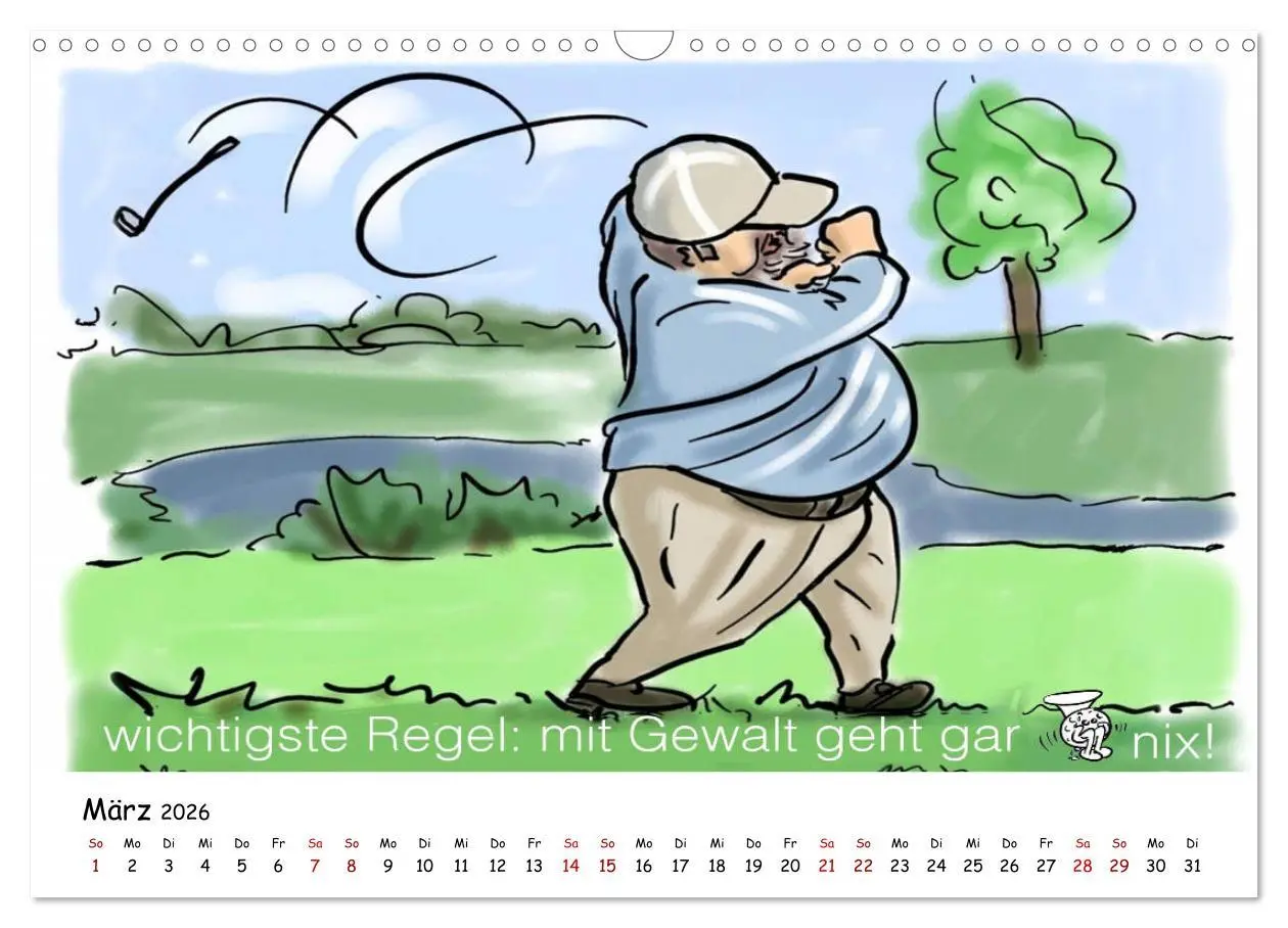Bild: 9783457873342 | Golfkalender für Anfänger und alle die Spaß am Golfen haben...
