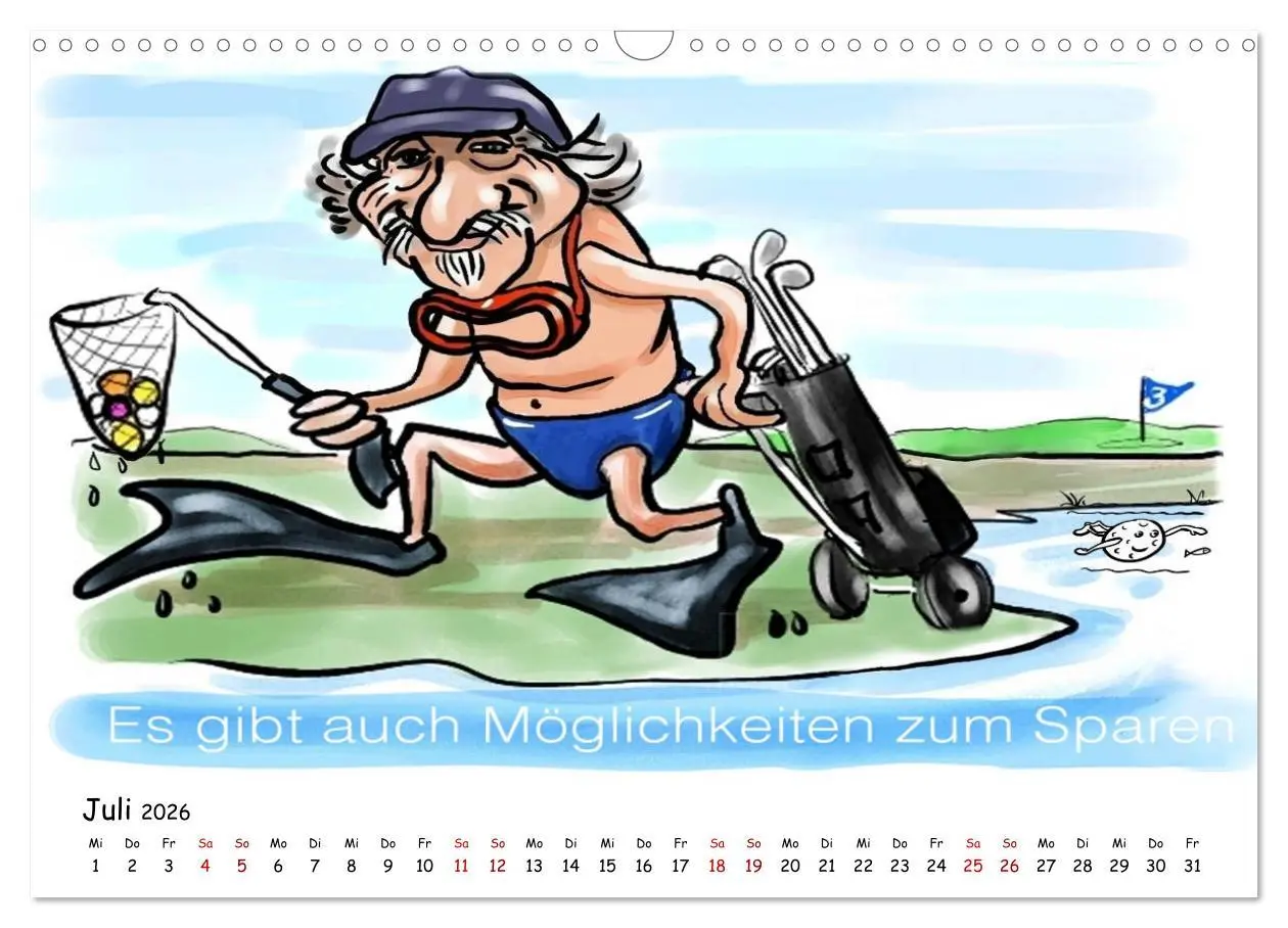 Bild: 9783457873342 | Golfkalender für Anfänger und alle die Spaß am Golfen haben...