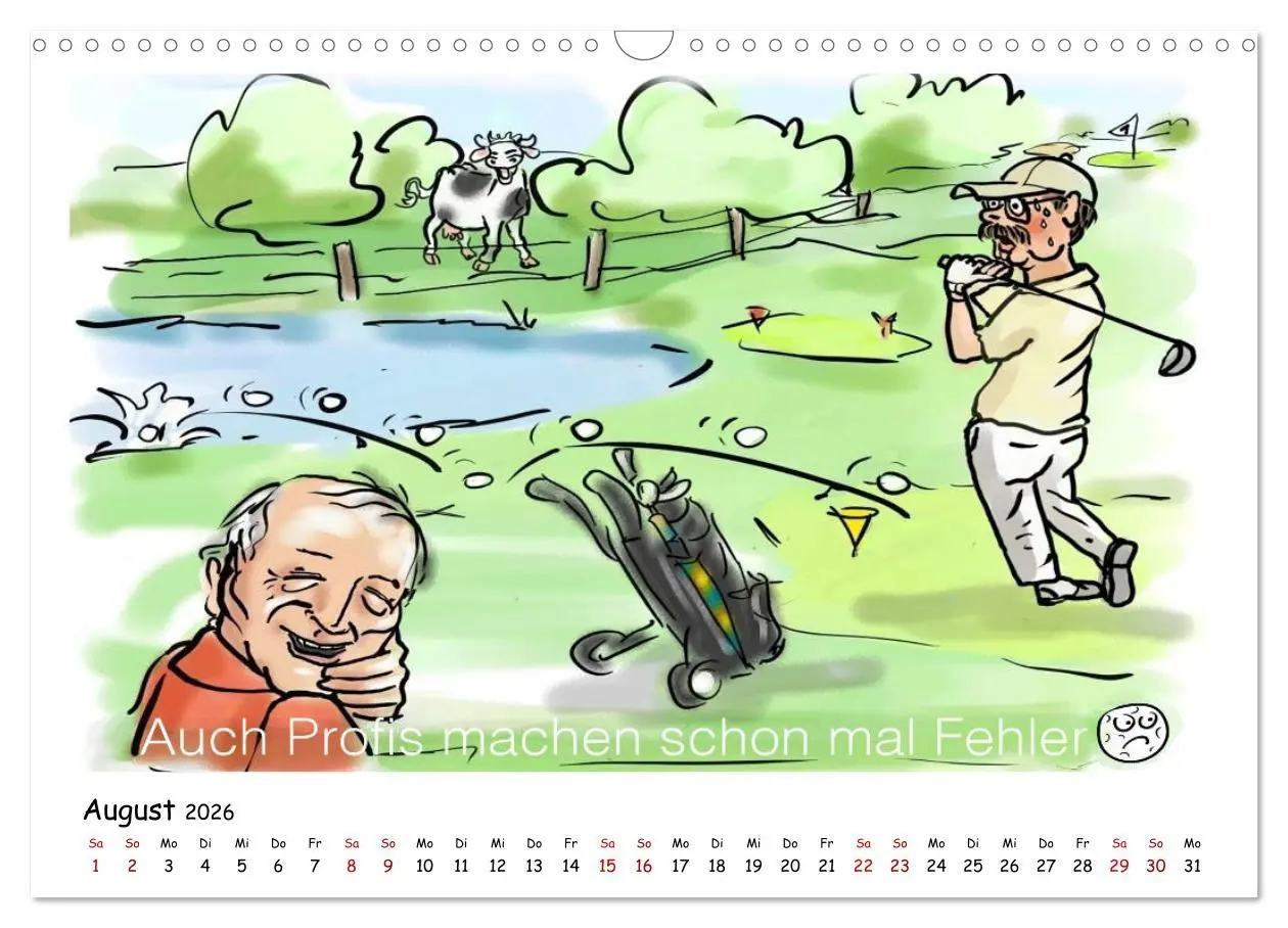 Bild: 9783457873342 | Golfkalender für Anfänger und alle die Spaß am Golfen haben...