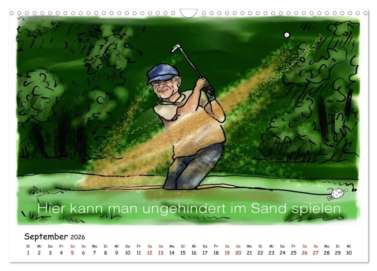Bild: 9783457873342 | Golfkalender für Anfänger und alle die Spaß am Golfen haben...