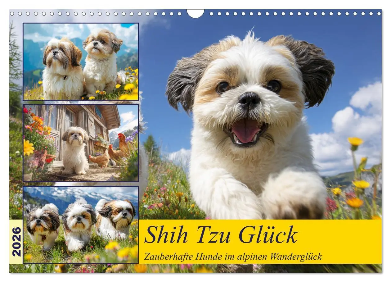 Cover: 9783457943342 | Shih Tzu Glück. Zauberhafte Hunde im alpinen Wanderglück...