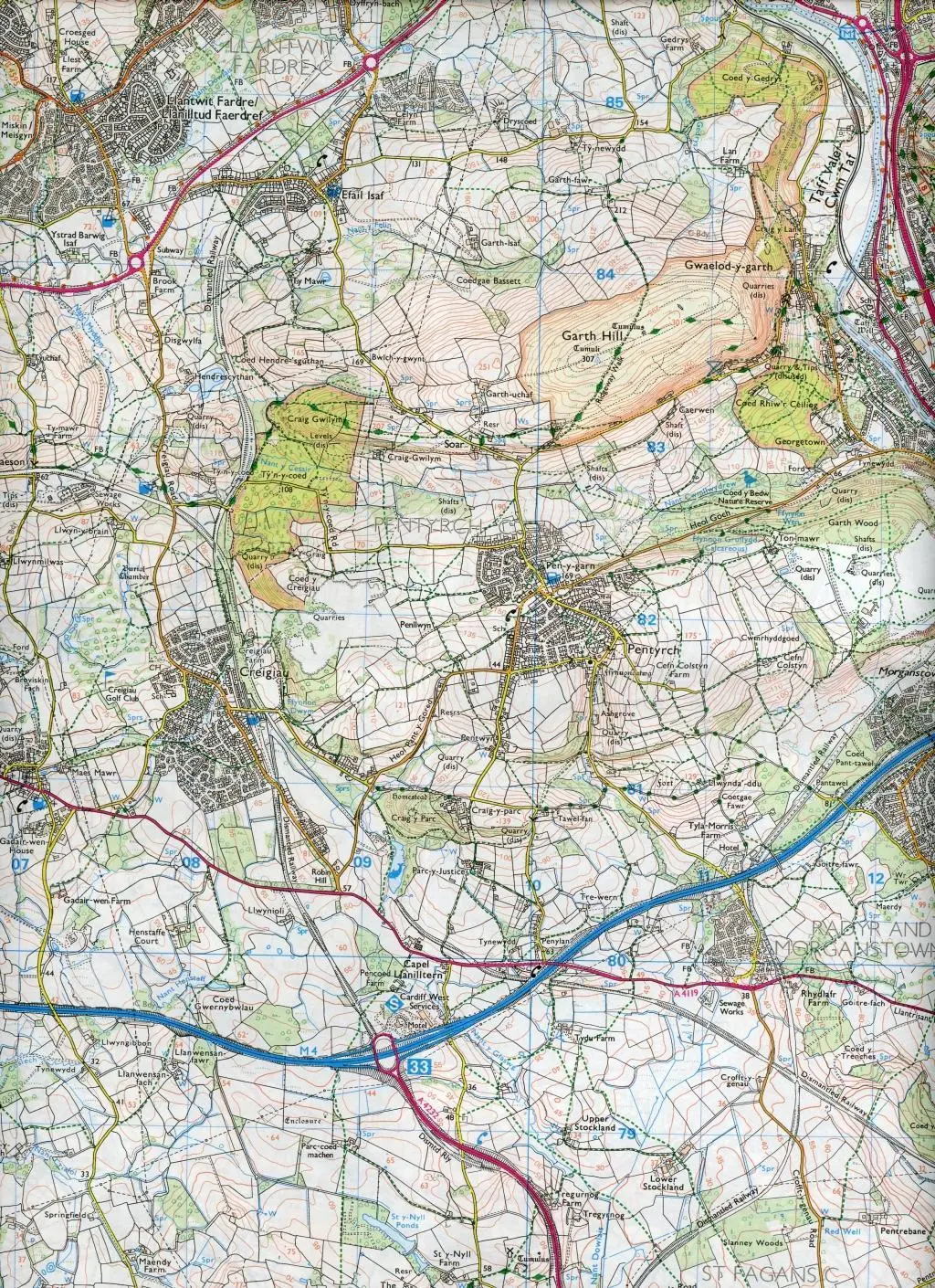 Bild: 9780319243442 | Cardiff and Bridgend/Caerdydd a Phen-y-Bont Ar Ogwr | Ordnance Survey