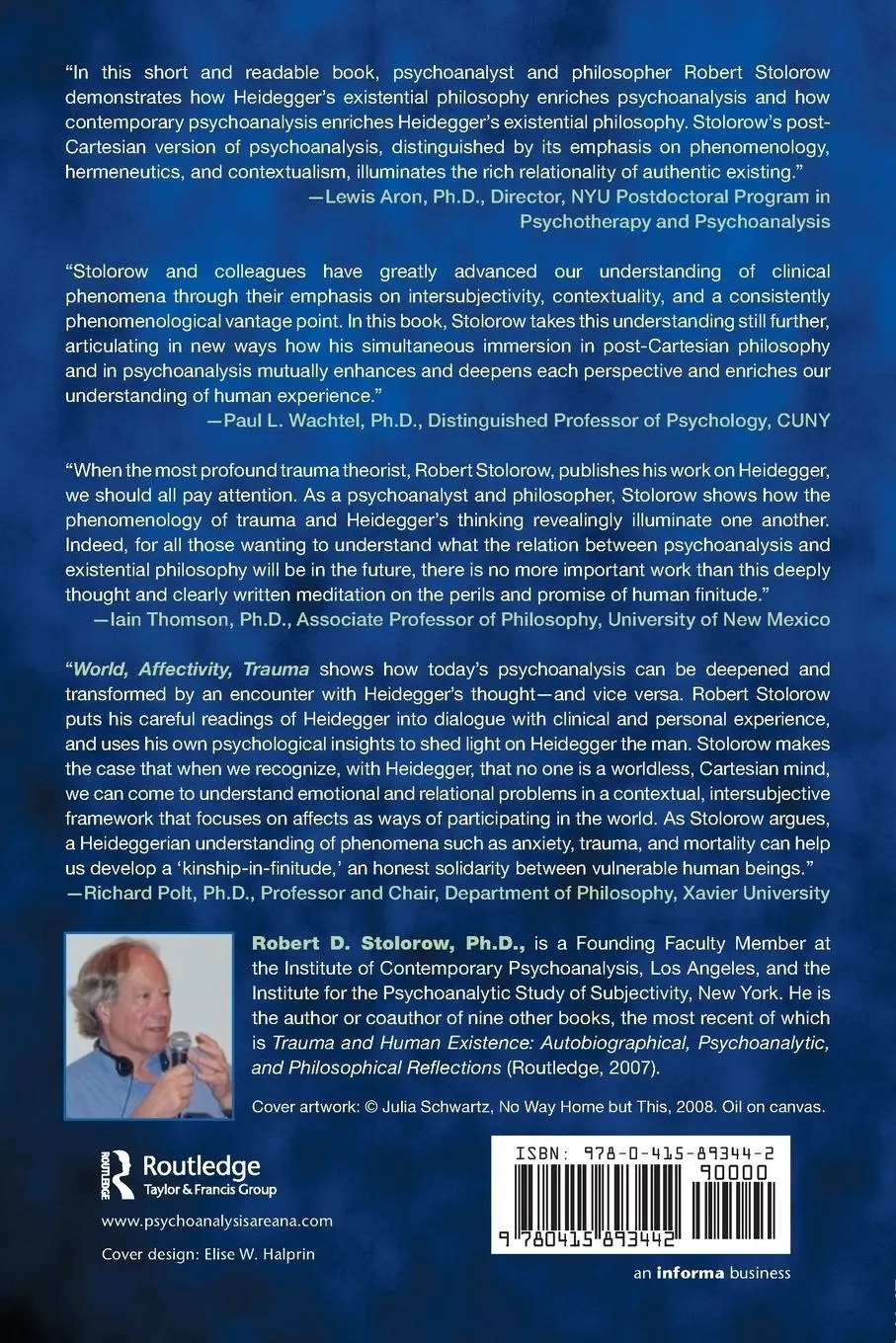 Rückseite: 9780415893442 | World, Affectivity, Trauma | Robert D. Stolorow | Taschenbuch | 2011