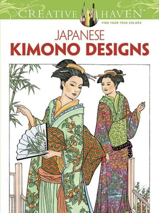 Cover: 9780486493442 | Creative Haven Japanese Kimono Designs Coloring Book | Ming-Ju Sun