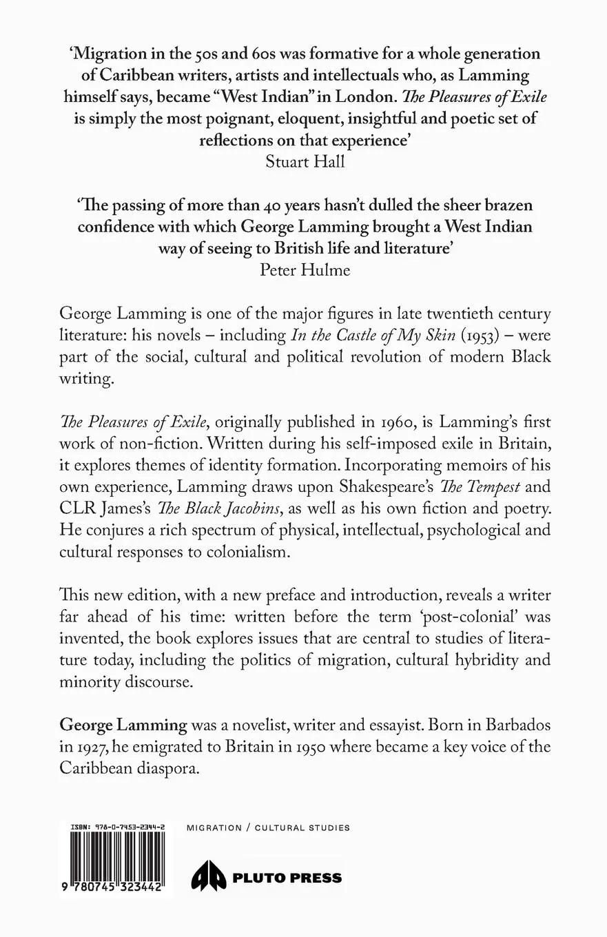 Rückseite: 9780745323442 | The Pleasures Of Exile | George Lamming | Taschenbuch | Englisch