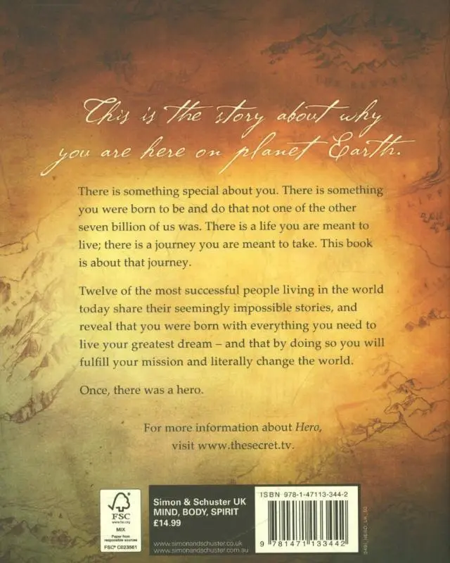 Rückseite: 9781471133442 | Hero | Rhonda Byrne | Buch | 230 S. | Englisch | 2013