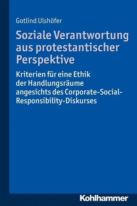 Cover: 9783170283442 | Soziale Verantwortung aus protestantischer Perspektive | Ulshöfer