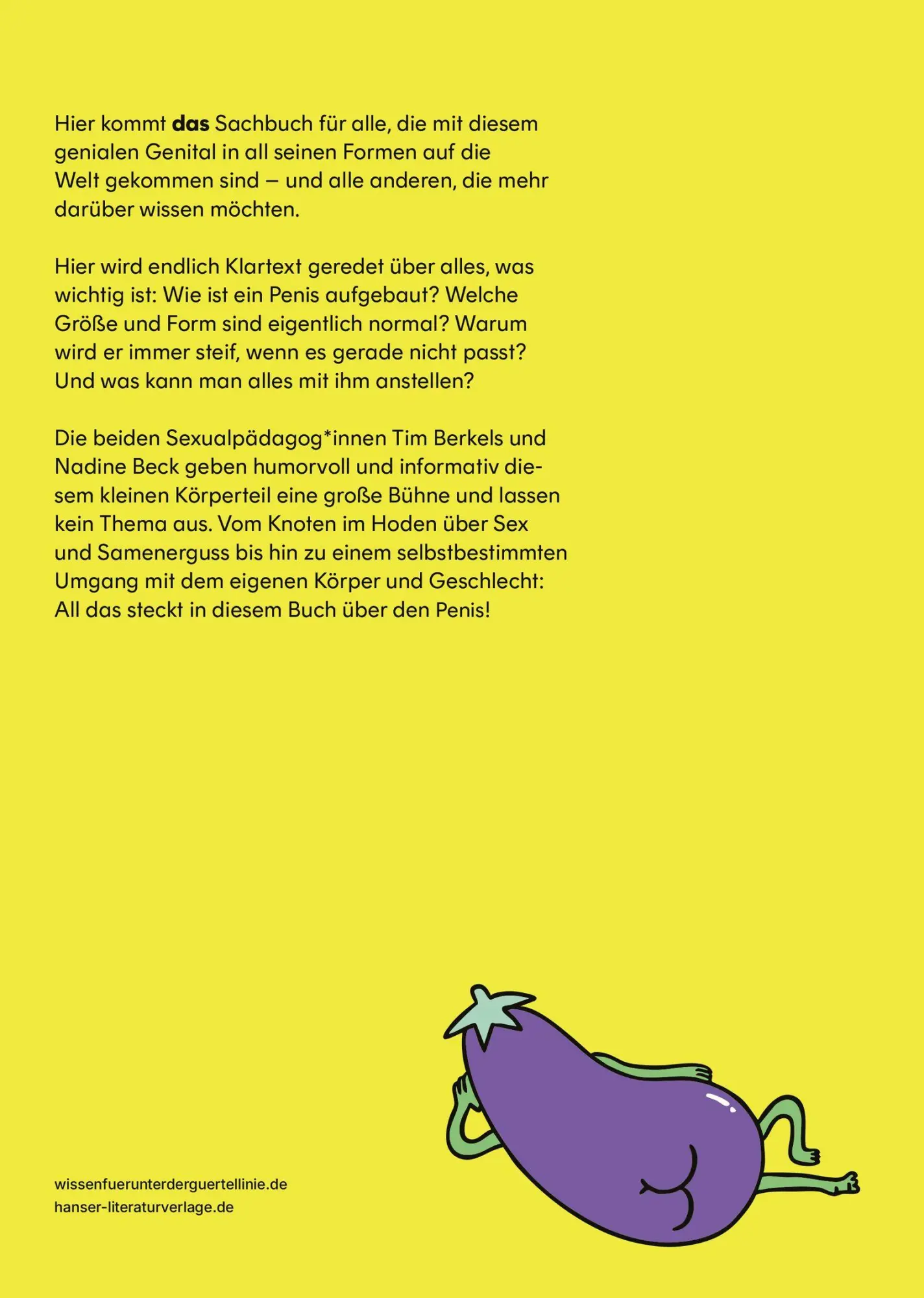 Bild: 9783446283442 | Penis! | Wissen für unter der Gürtellinie | Nadine Beck (u. a.) | Buch