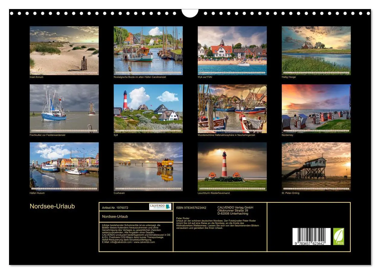 Bild: 9783457623442 | Nordsee-Urlaub (Wandkalender 2026 DIN A3 quer), CALVENDO...