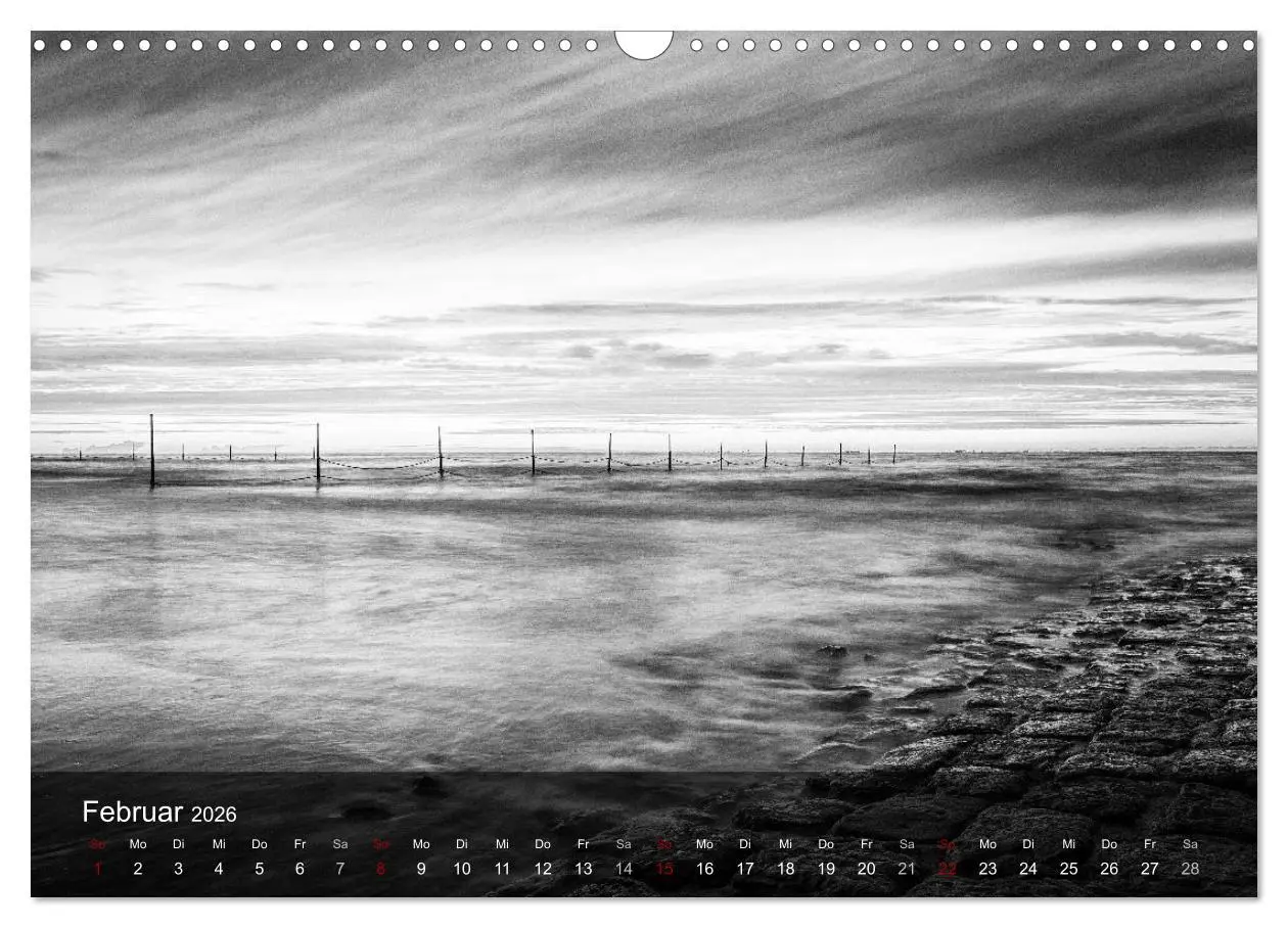 Bild: 9783457863442 | Wangerooge Noir (Wandkalender 2026 DIN A3 quer), CALVENDO...
