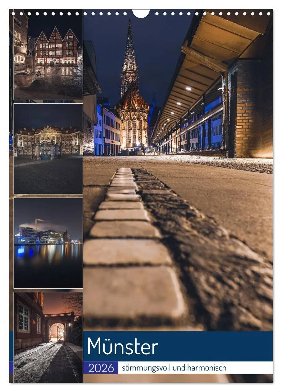 Cover: 9783516333442 | Münster - stimmungsvoll und harmonisch (Wandkalender 2026 DIN A3...