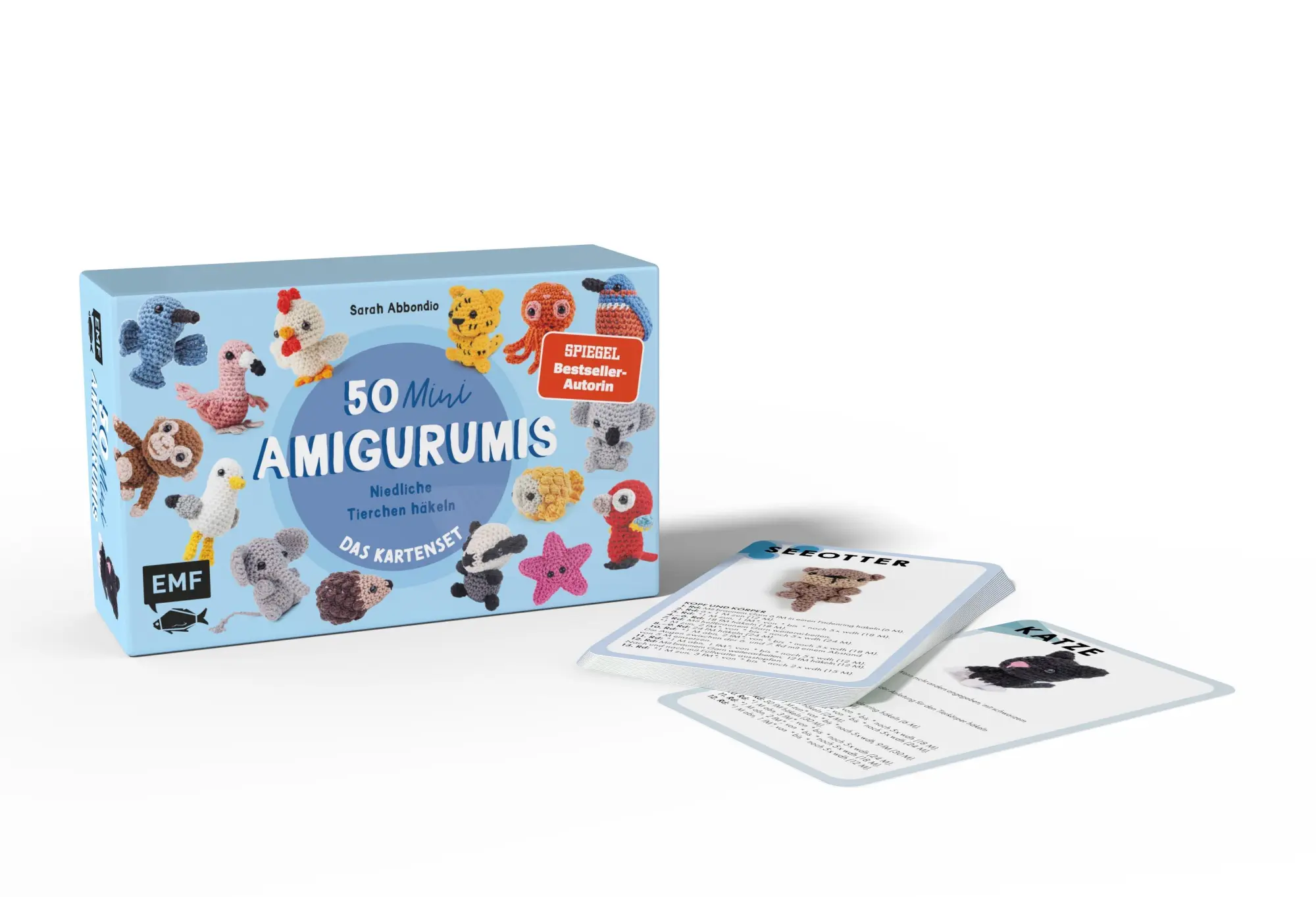 Bild: 4260478343542 | 50 Mini-Amigurumis - Das Kartenset | Sarah Abbondio | Box | 50 S.