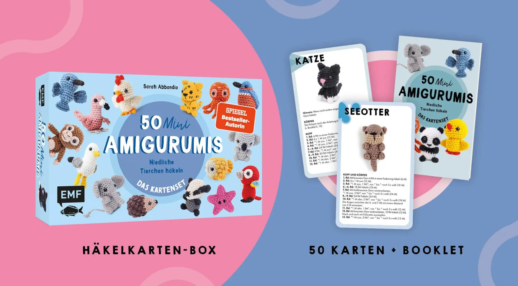 Bild: 4260478343542 | 50 Mini-Amigurumis - Das Kartenset | Sarah Abbondio | Box | 50 S.