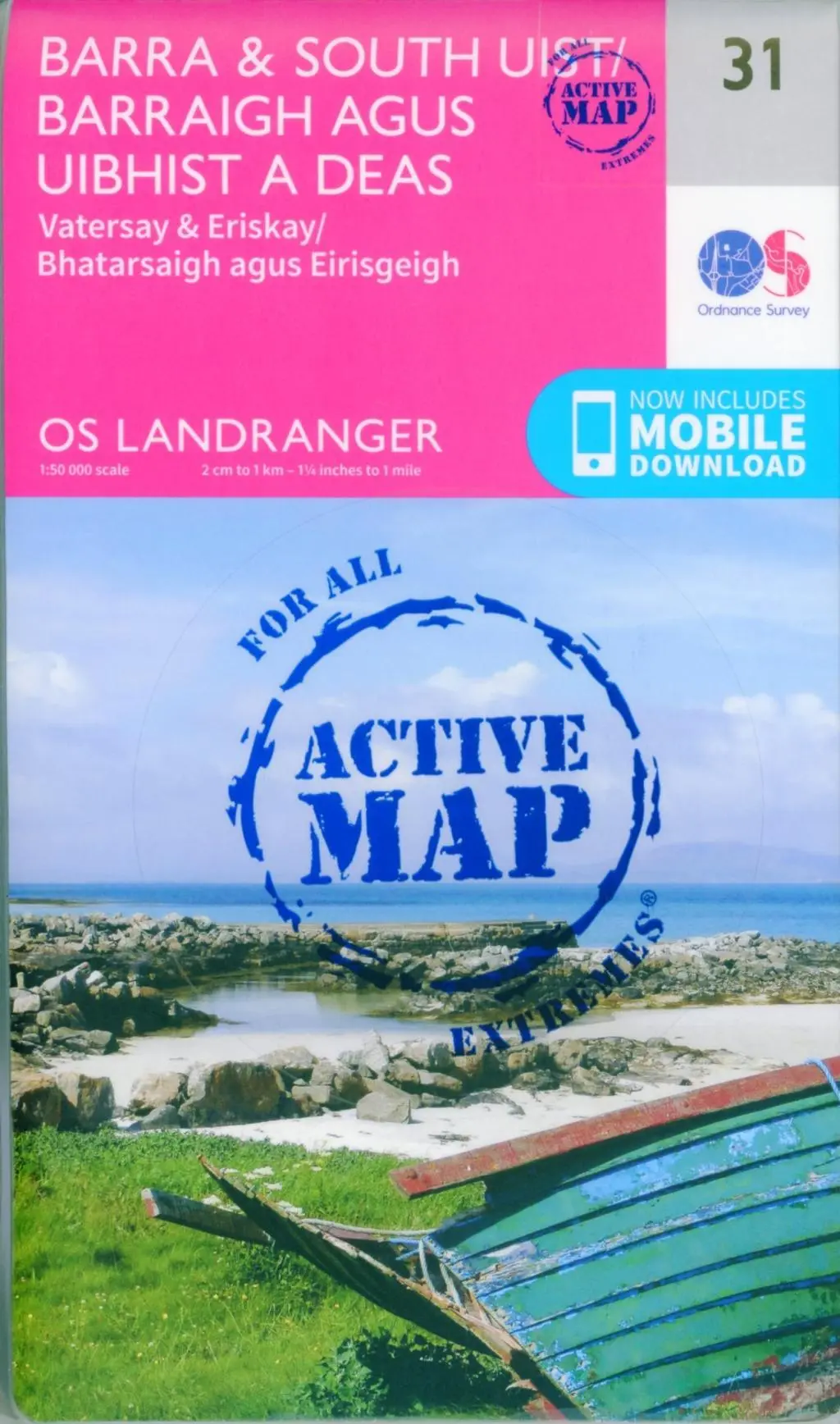 Cover: 9780319473542 | Barra &amp; South Uist, Vatersay &amp; Eriskay | Ordnance Survey | Englisch