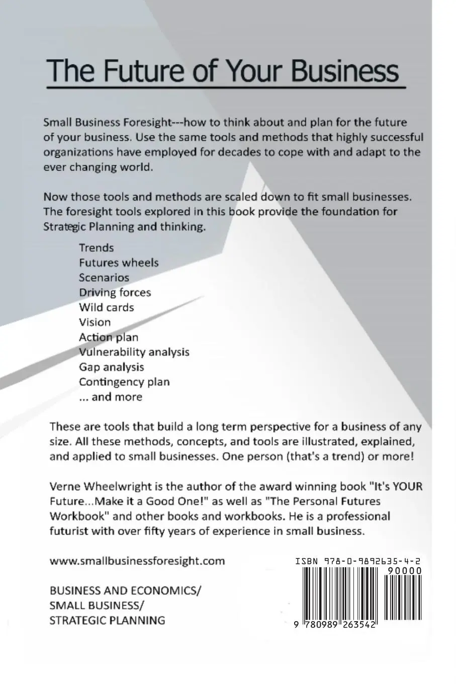 Rückseite: 9780989263542 | Small Business Foresight | The Future of Your Business | Wheelwright