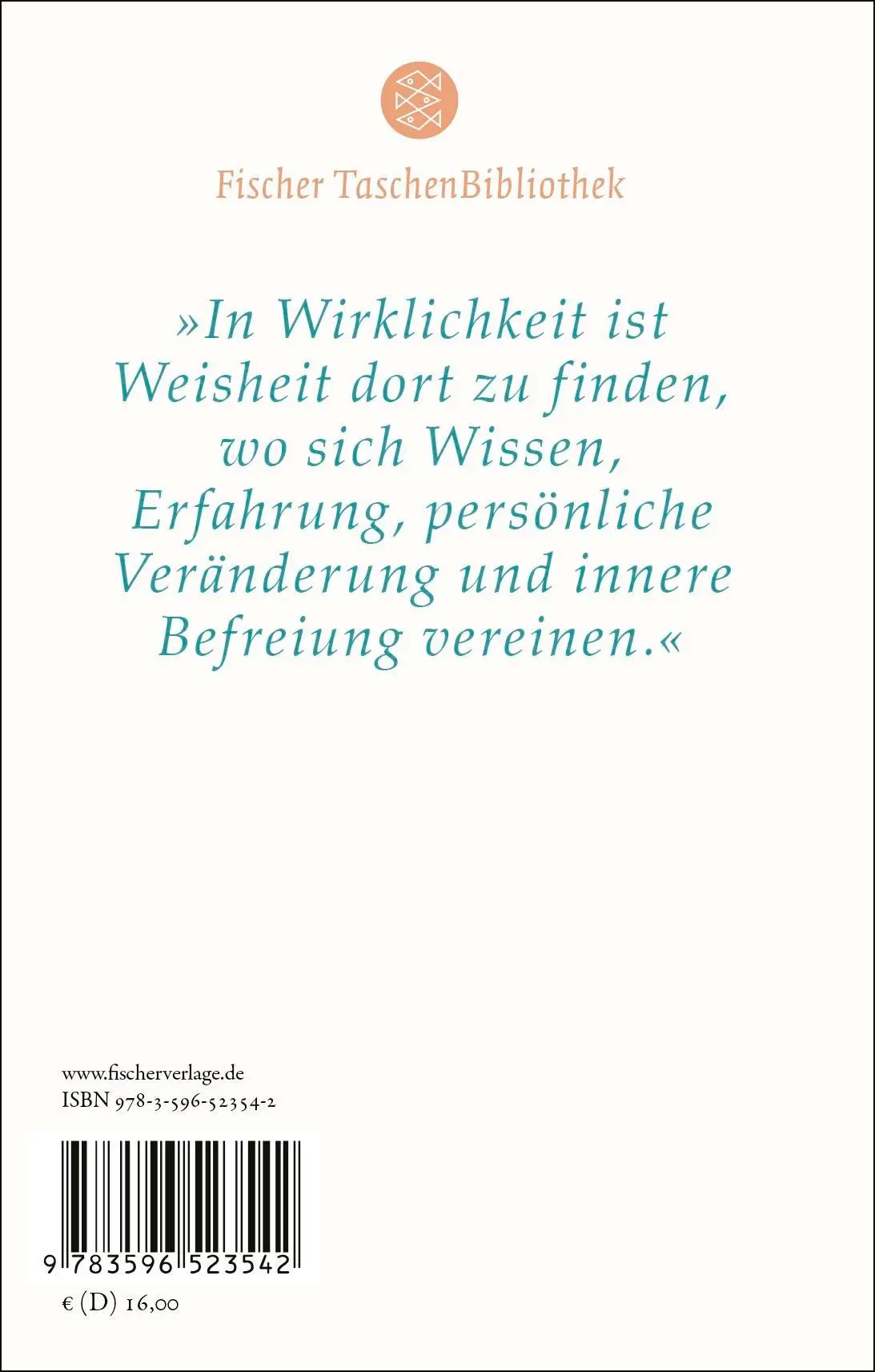 Rückseite: 9783596523542 | Das Buch der Weisheit | Wege zum Wissen | Jorge Bucay | Buch | 336 S.