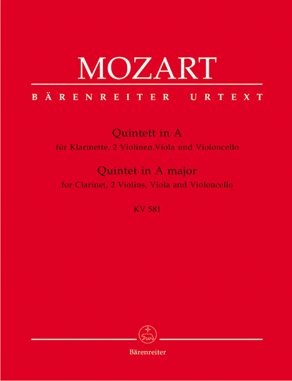 Cover: 9790006453542 | Clarinet Quintet in A | Wolfgang Amadeus Mozart | Stimmensatz