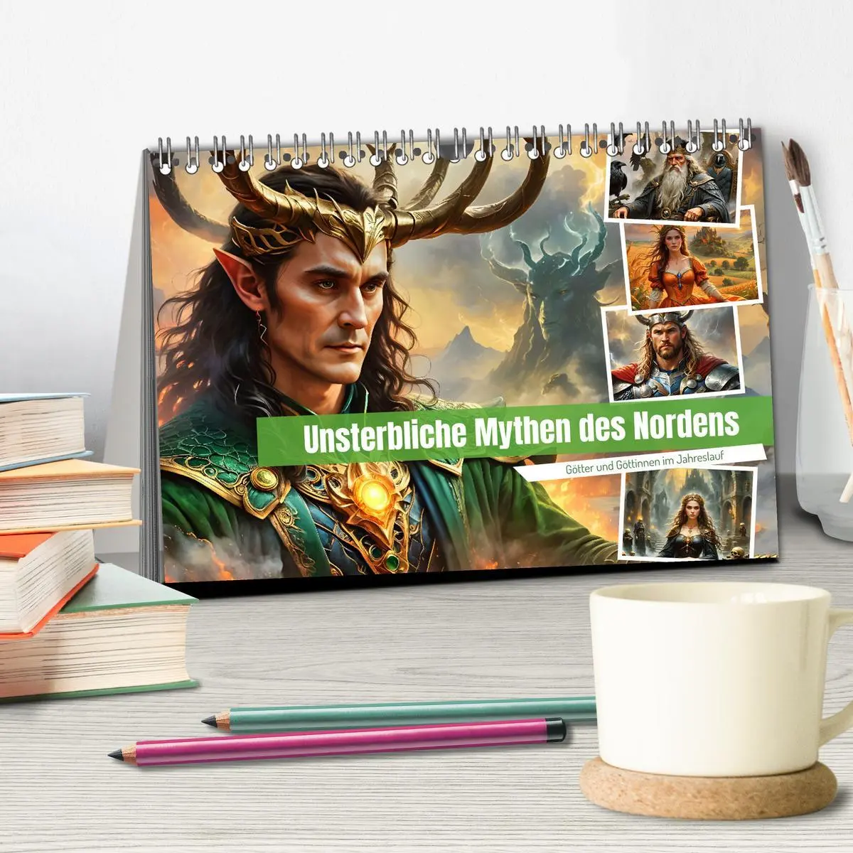 Bild: 9783457393642 | Unsterbliche Mythen des Nordens (Tischkalender 2026 DIN A5 quer),...