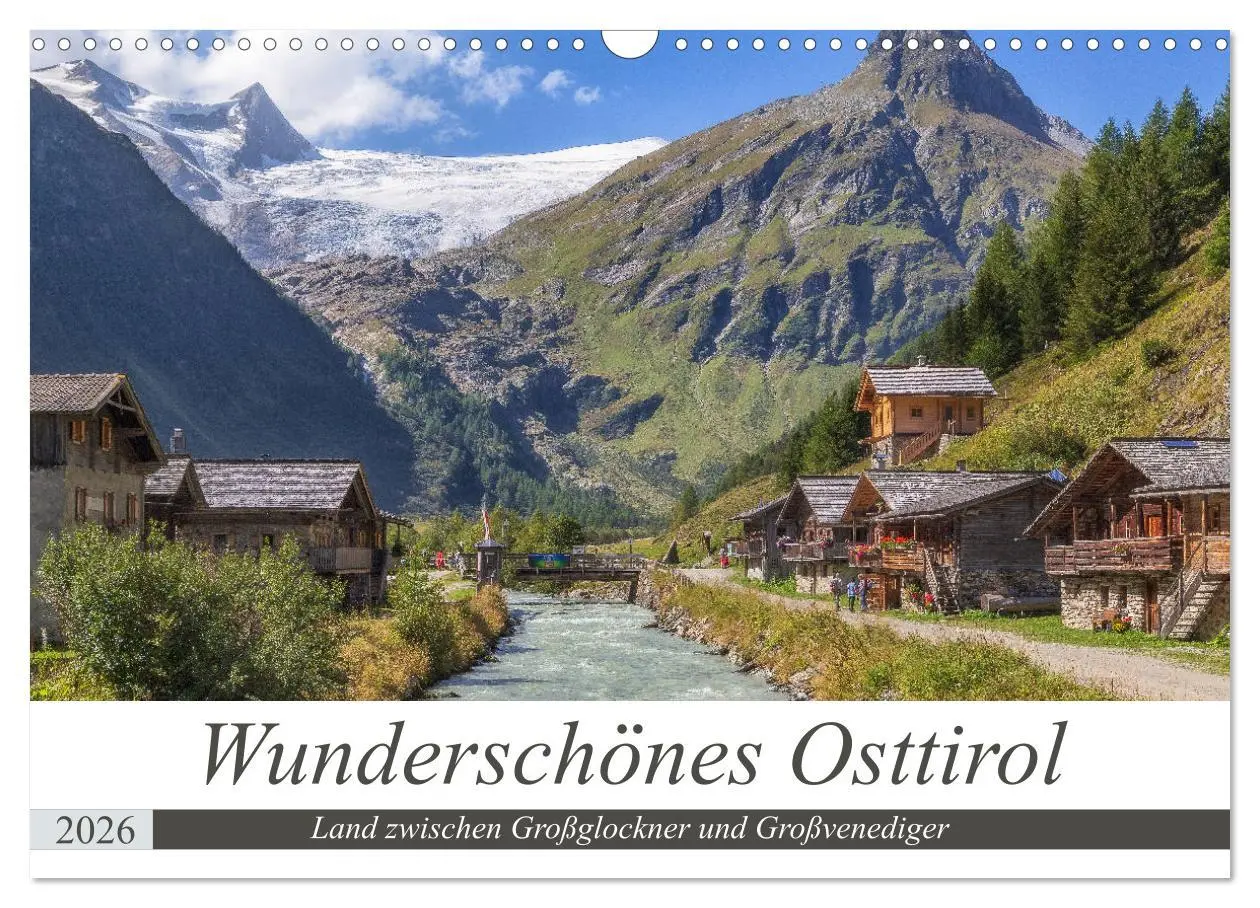 Cover: 9783457773642 | Wunderschönes Osttirol (Wandkalender 2026 DIN A3 quer), CALVENDO...