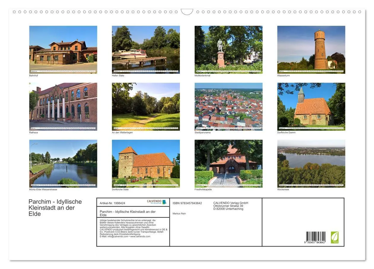 Bild: 9783457843642 | Parchim - Idyllische Kleinstadt an der Elde (Wandkalender 2026 DIN...