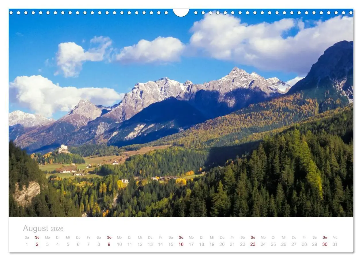 Bild: 9783516173642 | Graubünden Engadin 2026 (Wandkalender 2026 DIN A3 quer), CALVENDO...