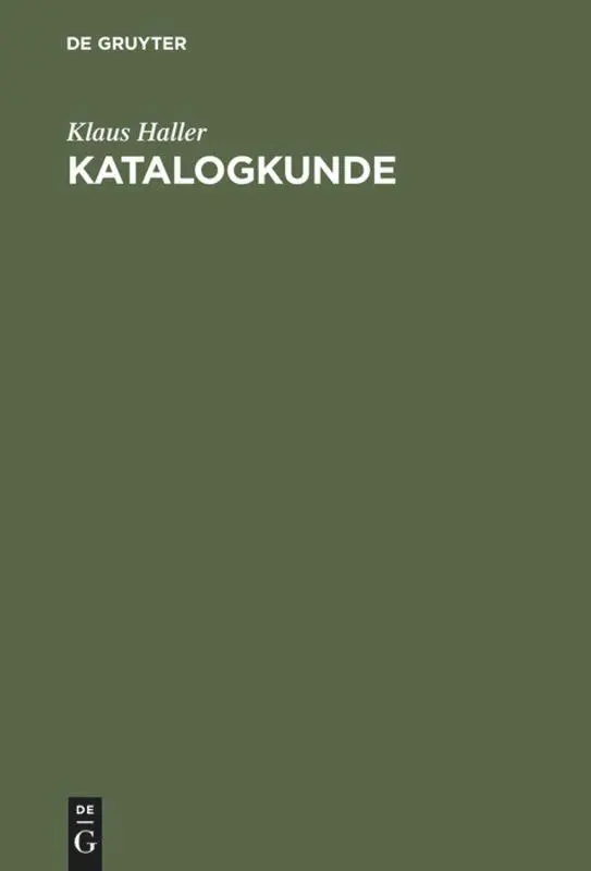 Cover: 9783598113642 | Katalogkunde | Eine Einführung in die Formal- und Sacherschließung