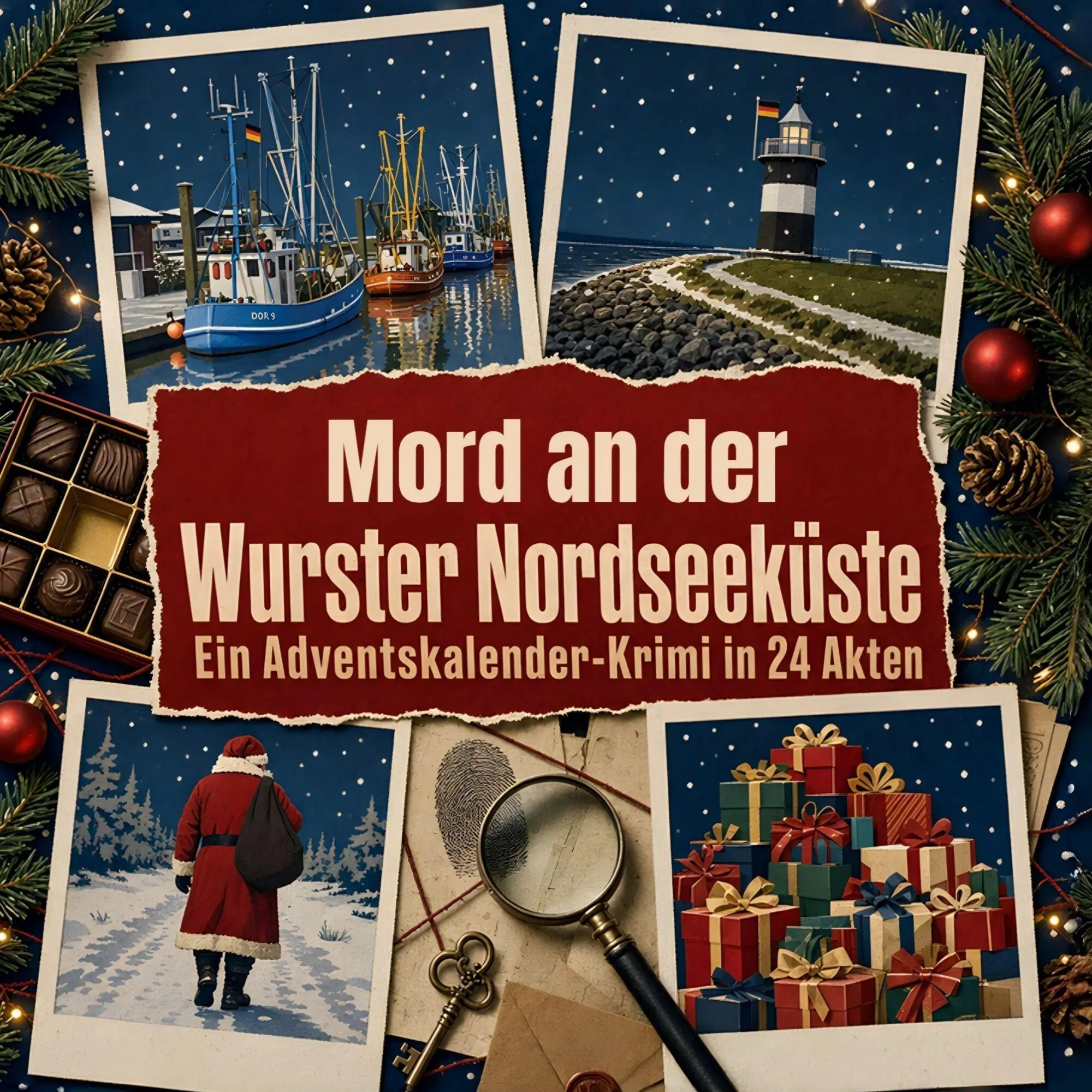 Cover: 9783696123642 | Mord in Wurster Nordseeküste | Ein Adventskalender-Krimi in 24 Akten